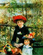 Pierre Renoir On the Terrace Spain oil painting reproduction